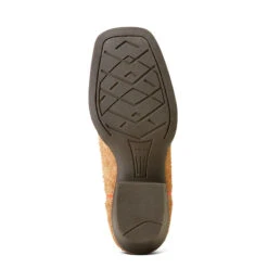 'Ariat' Kids' 9" Derby Monroe Western Cutter Toe - Tan Roughout / Inkwell -Travs Outfitter Store F23 YTH WEST 10047036 sole