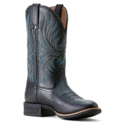 'Ariat' Women's Ranahan Western Boots - Black Deertan -Travs Outfitter Store F24 WMS WEST 10053600 medial
