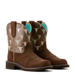 'Ariat' Women's Fatbaby Heritage -Barley -Travs Outfitter Store F24 WMS WEST 10053635 pair