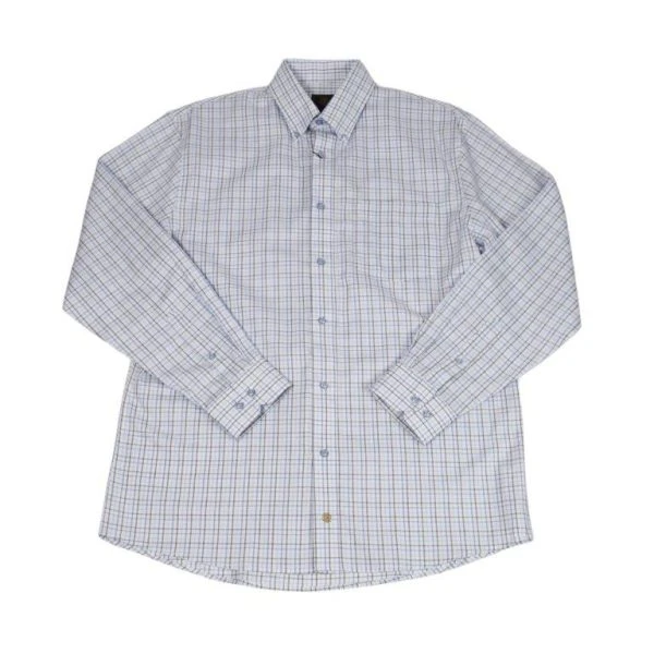 'FX Fusion' Men's Multi Checkered Long Sleeve - Blue Multi 1 'FX Fusion' Men's Multi Checkered Long Sleeve - Blue Multi