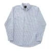 'FX Fusion' Men's Wrinkle Free Cotton Twill Checkered Long Sleeve - Royal / White