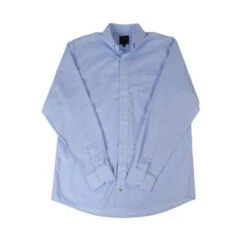 'FX Fusion' Men's Muted Soft Plaid Long Sleeve - Blue / White