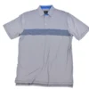 'FX Fusion' Men's Fine Line Chest Stripe Polo - Navy