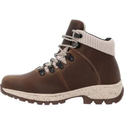 'Georgia Boot' Women's 5" Eagle Trail EH WP Alloy Toe - Dark Brown 13 'Georgia Boot' Women's 5" Eagle Trail EH WP Alloy Toe - Dark Brown -Travs Outfitter Store GB00556 instep profile