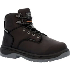 'Georgia Boot' Men's 6" OT Int. MetGuard EH WP Alloy Toe - Black -Travs Outfitter Store GB00562