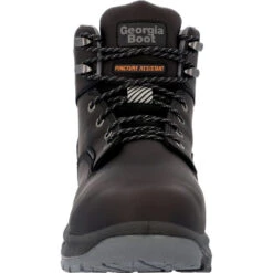 'Georgia Boot' Men's 6" OT Int. MetGuard EH WP Alloy Toe - Black -Travs Outfitter Store GB00562 front