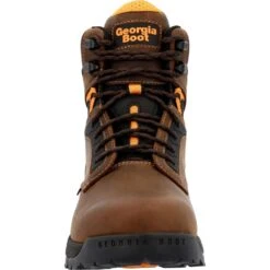'Georgia Boot' Men's 6" TBD EH WP Soft Toe - Brown -Travs Outfitter Store GB00596 front