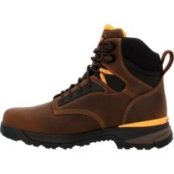 'Georgia Boot' Men's 6" TBD EH WP Soft Toe - Brown -Travs Outfitter Store GB00596 instep profile