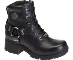 'Harley Davidson' Women's 5.5" Jocelyn Zip Boot - Black
