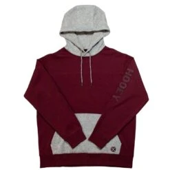 'Hooey' Men's "Tundra" Hoody - Burgundy / Grey