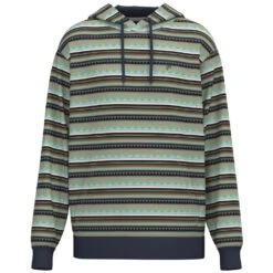 'Hooey' Men's "Mesa" Serape Pattern Hoody - Black