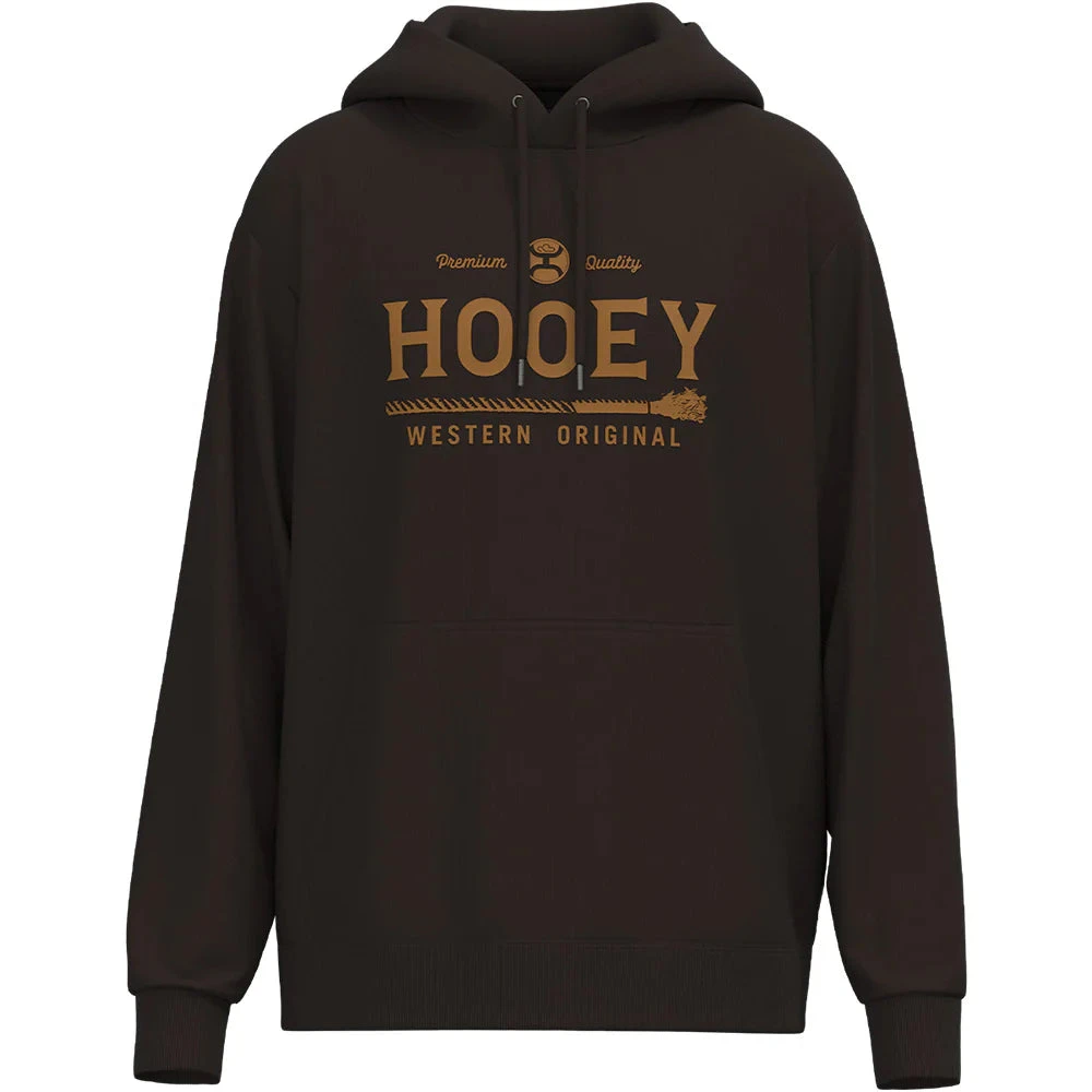 'Hooey' Men's Hooey Hoodie - Brown 1 'Hooey' Men's Hooey Hoodie - Brown
