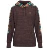 'Hooey' Women's "Canyon" Hoody - Maroon / Serape