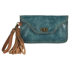 'TRENDITIONS' Women's Clutch Wristlet - Turquoise