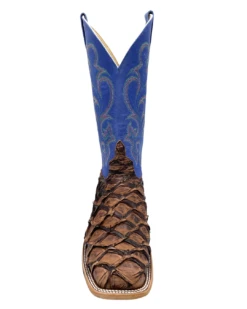'Anderson Bean' Men's 13" HorsePower Top Hand Big Bass Square Toe - Pirarucu / Royal Sinsation -Travs Outfitter Store HP80072