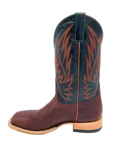 'Olathe' Men's 13" Top Hand Western Square Toe - Cowboy Comanche / Navy Explosion -Travs Outfitter Store HP80542