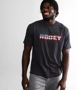 'Hooey' Men's Patriot Crew Short Sleeve - Charcoal