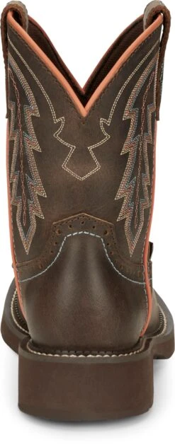 'Justin' Women's 8" Lyla Western Round Toe - Brown 11 'Justin' Women's 8" Lyla Western Round Toe - Brown -Travs Outfitter Store JST 006 GY9538