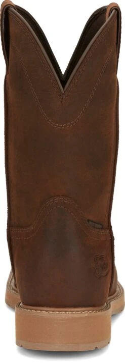 'Justin' Men's 11" Buster Water Buffalo EH WP Steel Toe - Pecan Brown 11 'Justin' Men's 11" Buster Water Buffalo EH WP Steel Toe - Pecan Brown -Travs Outfitter Store JST 006 SE3101