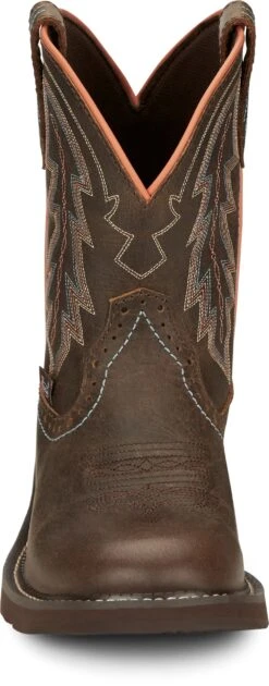 'Justin' Women's 8" Lyla Western Round Toe - Brown 10 'Justin' Women's 8" Lyla Western Round Toe - Brown -Travs Outfitter Store JST 008 GY9538