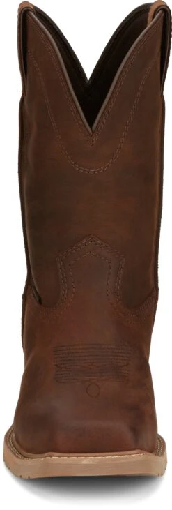 'Justin' Men's 11" Buster Water Buffalo EH WP Steel Toe - Pecan Brown 10 'Justin' Men's 11" Buster Water Buffalo EH WP Steel Toe - Pecan Brown -Travs Outfitter Store JST 008 SE3101