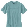 'Carhartt' Men's Heavyweight Logo T-Shirt - Summer Blue Heather