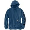 'Carhartt' Men's Midweight Sleeve Logo Hoodie - Deep Ocean Heather