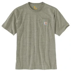'Carhartt' Men's Loose Fit Heavyweight Pocket T-Shirt - Winter Moss Heather