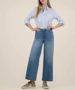 'Kut From The Kloth' Women's Meg High Rise Wide Leg Jeans - Lightininge