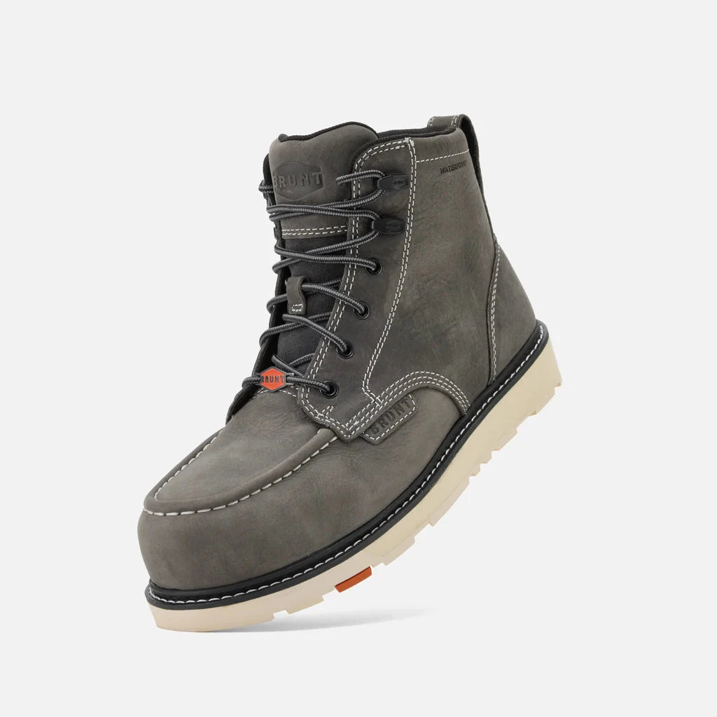 'Brunt' Men's 6" The Marin EH WP Comp Toe - Grey 4 'Brunt' Men's 6" The Marin EH WP Comp Toe - Grey - Image 4