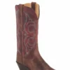 'Old West' Women's 12" Western Snip Toe - Brown / Red