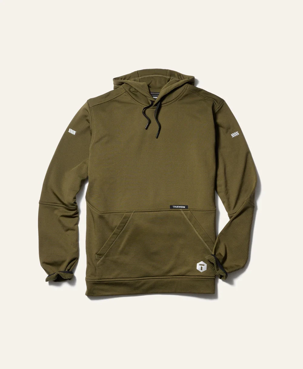 'Truewerk' Men's M1 Pullover Hoodie - Olive 1 'Truewerk' Men's M1 Pullover Hoodie - Olive