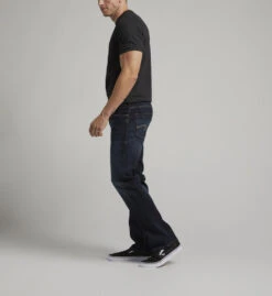 'Silver' Men's Allan Classic Fit Straight Leg - Dark Indigo -Travs Outfitter Store M22231BBS491 IND E3