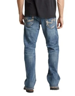 'Silver Jeans' Men's Zac Relaxed Straight Leg - Light Wash Indigo -Travs Outfitter Store M42408LD191 IND 02