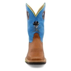 'Twisted X' Men's 12" Western Work Steel Toe - Brown / Neon Blue -Travs Outfitter Store MLCS012.08 4800X4800 R