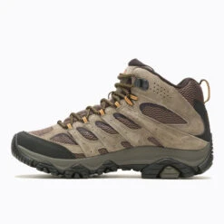 'Merrell' Men's Moab 3 Mid Hiker - Walnut -Travs Outfitter Store MRLM J035869 040722 S21 180
