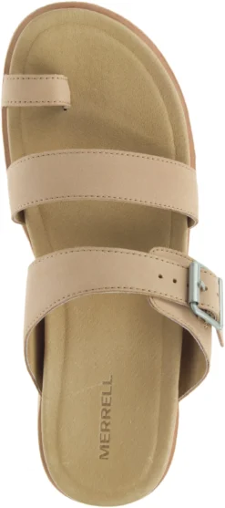 'Merrell' Women's Juno Buckle Slide - Camel -Travs Outfitter Store MRLW J002796 042420 S21 TOP scaled