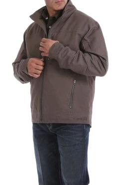 'Cinch' Men's Concealed Carry Canvas Twill Jacket - Stone -Travs Outfitter Store MWJ1505001 2