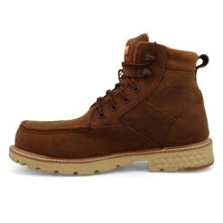 'Twisted X' Men's EH WP Lace Up Comp Toe - Distressed Saddle -Travs Outfitter Store MXCNW04.06 4800x4800 R
