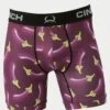 'Cinch' Men's 6" Eggplant Boxer Briefs - Purple