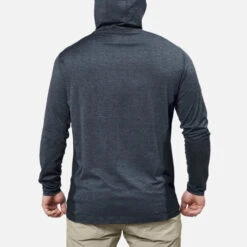 'Brunt' Men's The McKenna Sun Hoodie - Blue Heather -Travs Outfitter Store McKenna Hoodie BlueHeather Back 24Q1 857x1200 587a834