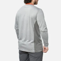 'Brunt' Men's The McKenna Sun Shirt - Lt. Grey Heather -Travs Outfitter Store McKenna Long Sleeve Light Gray Heather Back Angled 24Q1 857x1200 587a834 055a8ab9 ed56 4972 84bf f8c33c2d9333