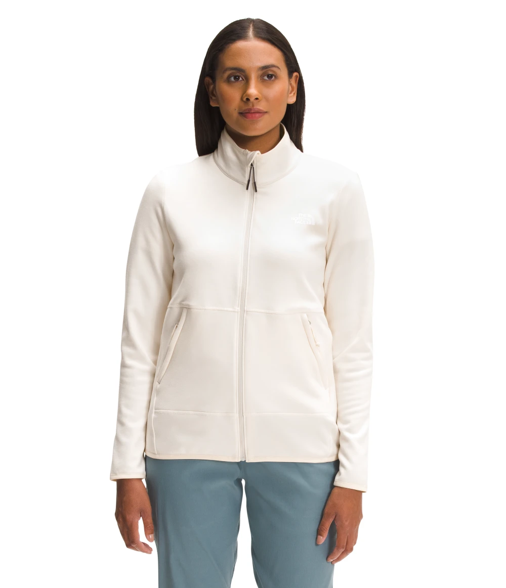 'The North Face' Women's Canyonlands Full Zip Jacket - Gardenia White Heather 1 'The North Face' Women's Canyonlands Full Zip Jacket - Gardenia White Heather