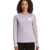 'The North Face' Women's Triblend Logo Marks Tee - Lavender Fog / Gardenia White