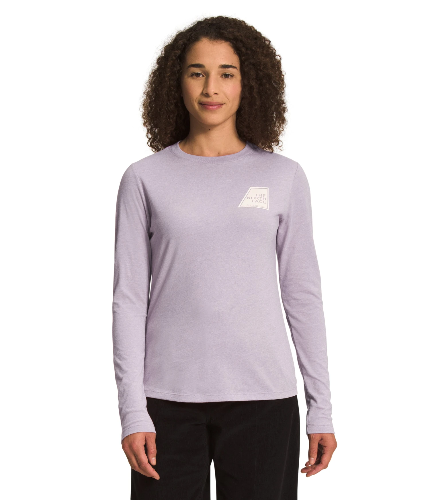 'The North Face' Women's Triblend Logo Marks Tee - Lavender Fog / Gardenia White 1 'The North Face' Women's Triblend Logo Marks Tee - Lavender Fog / Gardenia White