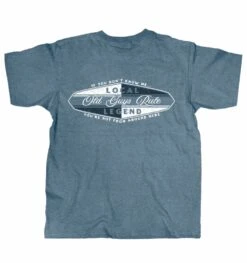 'Old Guys Rule' Men's Local Legend II Vintage Tee - Heather Indigo