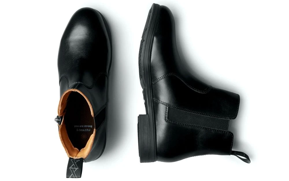 'Xena Workwear' Women's Omega EH Pull On Steel Toe - Black 3 'Xena Workwear' Women's Omega EH Pull On Steel Toe - Black - Image 3