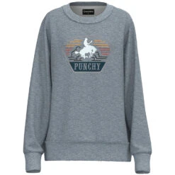 'Hooey' Women's Homey Punchy Crewneck - Grey