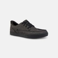 'KIZIK' Men's Porto Moc Style - Black Heather -Travs Outfitter Store Porto BlackHeather 3 Quarter View