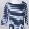 'Keren Hart' Women's Stripe Knit Top - Navy (Ext. Sizes)